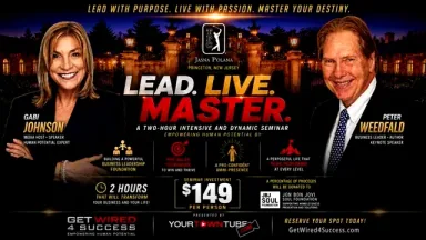 Lead. Live. Master. PETER &amp; GABI LEAD September 28 @Jasna Polana Princeton by YourTownTube