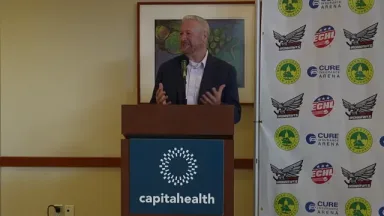 Trenton Ironhawks Mascot Reveal With Capital Health
