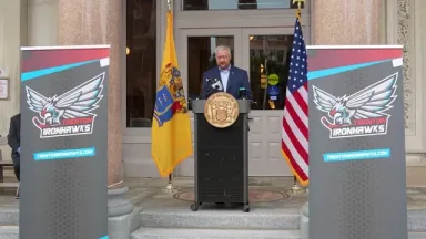 Trenton Ironhawks and Gov  Sherrill Announce First Player Signings In Team History  FULL PRESS CONFERENCE