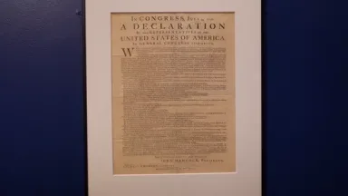 America 250 at Princeton University Dunlap Broadside printing of the Declaration of Independence