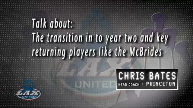 Princeton Head Lacrosse Coach Chris Bates