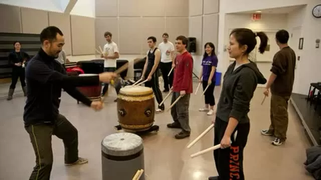 Princeton Taiko drumming seminar