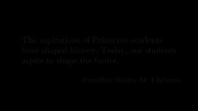 Aspire: A Plan for Princeton