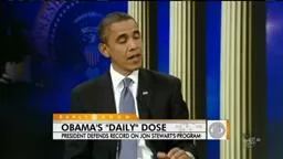 Obama on Daily Show (Jon Stewart, Lawrenceville High grad)