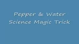 Pepper and Water Science Magic Trick