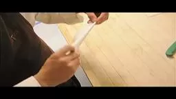 Plate and Cake Decorating with a Chocolate Filled Paper Penc