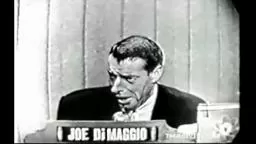 ‪Joe DiMaggio Rare Footage on What's My Line‬  Yankee great