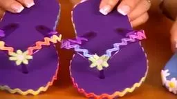 Making Designer Flip Flops With Your Kids.