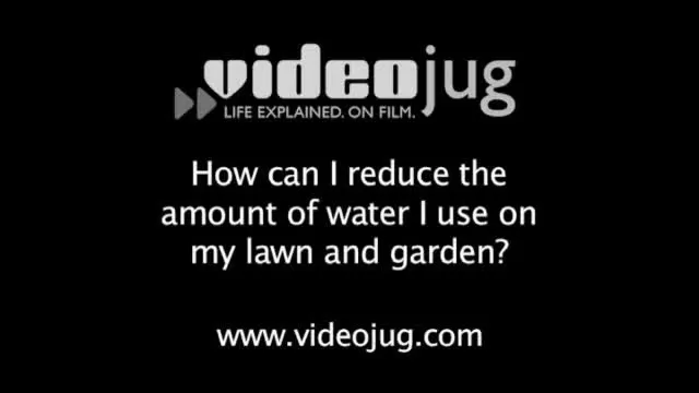 Water-Wise gardening and lawn sprinkling.