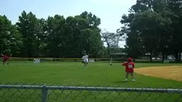 Check out Dad (in the white shirt),he can still catch, no doubt!