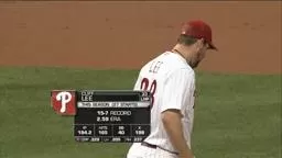 Lee Dominates Braves