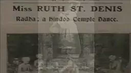 Ruth St.Denis - First Dancer at McCarter