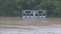 Hun School Underwater Athletic Fields, Hurricane Irene.