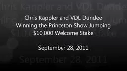 Princeton Show Jump Chris Kappler and VDL Dundee Winning