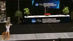 NCAA Fencing 2012 - Women's Sabre Semifinal Eliza Stone