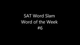 WordSlam Princeton Review Jodi Fodor 'Expunge'