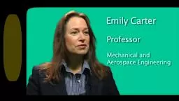 SustainableFuture Emily Carter Princeton