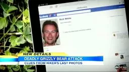 Hiker photographs grizzly bear just before deadly attack.