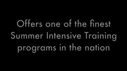 Princeton Ballet School's Summer Intensive: Student Life