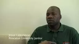 Princeton Janitor changes lives! Josue LaJeunesse