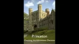 AcceptedOrRejected Princeton University