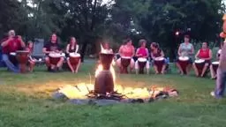 Princeton Yoga Drum Fire Circle 6/1/13