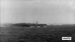 USS PrincetonOnFire after Japanese bomb attack