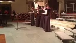 Princeton Girlchoir - Ensemble at a concert with younger cho